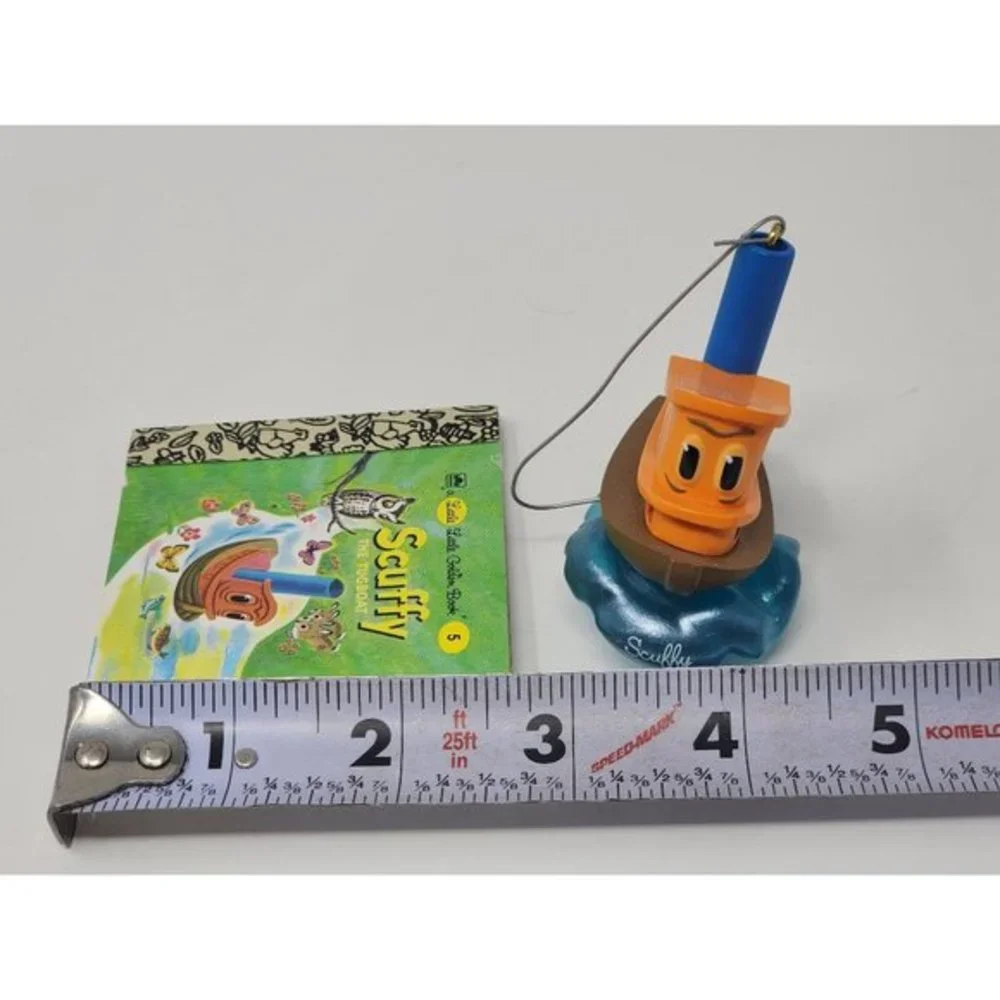 2000 Hallmark Keepsake‎ Scuffy The Tugboat With Little Golden Book Ornament